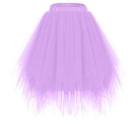 Genérico Falda Tul Mujer Elegante Carnaval Multicapa Tutu Cintura Elástica Tutú Clásico Retro Corta Adulto Rockabilly Party Skirt