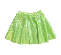 Genérico Falda Tul Niña Tutu Lentejuelas Estrellas Princesa Ballet Tutus Brillar Danza Capas Minifalda Corta Falda de Ballet Pequeñas Niñas Básico para Danza Rendimiento Ballet (Green, M)