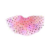 Genérico Falda Tutu - Falda Tul Niña Falda LED con tutú para de cumpleaños para niñas pequeñas Falda de Rendimiento Falda con Estampado de Puntos a la Moda (2-5 Years)