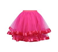 Genérico Falda Tutu Mujer Carnaval, Color Turquesa Azul 5-Capas Voluminoso Columpio Longitud Rodilla Adultos Disfraz Carnaval Vestido Danza Ballet Faldón