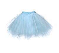 Genérico Falda Tutu Mujer, Faldas de Tul de 3 Capas Forradas con cómodas Faldas de Ballet esponjosas para Fiestas de Disfraces maratón de Halloween y competiciones M-2XL