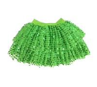 Genérico Faldas Corta Mujers de Lentejuelas Tallas Grandes Minifalda Cintura Alta Elástica con Brillos para Fiesta Disco Danza Carnaval Halloween