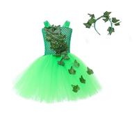 Genérico Faldas de Tutú para Niñas Día de San Patricio Vestido Infantil de Tutú con Trébol de Cuatro Hojas Verde Y Hiedra Venenosa, Vestido de Fiesta