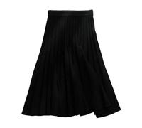 Genérico Faldas Mujer Invierno Tallas Grandes,Elegante Falda Plisada de Punto Grueso Femenina con Diseño A y Vuelo Amplio para Ocasiones y Uso Diario Cómodo