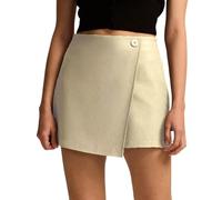 Genérico Faldas Mujer Plisada, Falda Larga Mujer Mezclilla, Minifalda PantalóN con Cremallera Frontal Y Cintura Alta Un Estilo Corta EláStica Comodidad Diaria Y Faldas Vaqueras Minifalda Falda Larga