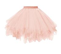 Genérico Faldas Tul Mujer Enaguas Cortas Tutus Ballet Mini para Vestidos Tutu Elastico Tul 3 Capas 40 CM de Longitud para Adulta Distintas Colores Falda Disfraz Ballet