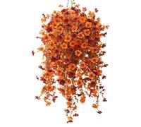 Genérico Fall Artificial Flower Bouquet, UV Resistant Garden Decor, Realistic Silk Floral Arrangement, 27.5 Inch Stem Length Design, Mixed Color Blossom Variety, Porch Door Patio Balcony Display Use