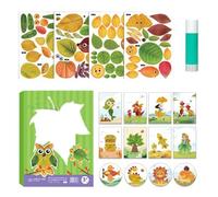 Genérico Fall Crafts - Creative Leaf Art Craft Kit for Kids, Activities Supplies for School, Home, Parties, Girls,Boys, Halloween and Autumn Seasonal Decorations, DIY Arts and Educational Projects
