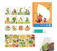Genérico Fall Crafts - Creative Leaf Art Craft Kit for Kids, Activities Supplies for School, Home, Parties, Girls,Boys, Halloween and Autumn Seasonal Decorations, DIY Arts and Educational Projects