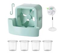 Genérico Fan Cooling Attachment - PP 11x9x9cm | Hanging Ice Chamber | Fan Air Cooler Attachment With Ice Box For - Summer Floor Desktop Home Office Bedroom Yard Balcony Festival Patio Outdoor