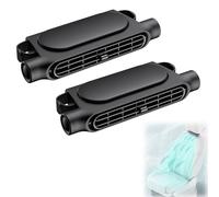 Genérico Fan for Car Back Seat,3-Speed Car Back Seat Fan with USB-C Power - Cooling for Rear Passengers & Pets, Low Noise Design | Universal Fit for Sedans/SUV/Truck/RV (Black,2Pcs)