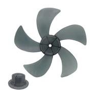 Genérico Fan Leaf Replacement - 14.76 Inches, Electric Blower Part, ABS Fan Blade | Nut Cover Assembly, Air Circulation Accessory, For Table Wall Bedroom Living Room Office Garage