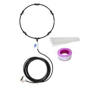 Genérico Fan Mister Kit, Outdoor Cooling Fan Misters with Air Purification, 8-Meter Hose Multi-Nozzle Sprayer for Dog Kennels, BBQ, Patio, Garden, Event Tents, and Backyard Comfort