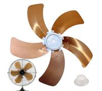 Genérico Fan Propellers Replacement - Aluminum Material, 16.54 Inches | 5 Blade Cooling Fan Parts, Universal Nut Cap Assembly For Table Wall Floor Standing Bedroom Indoor Household Fans