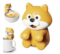Genérico Fan with Clip - Cute Dog Portable Blower | Funny Desk Hot Food Fan | for Kids Girls Boys Travel Home Apartment Office Coffee Tea Soup Meals
