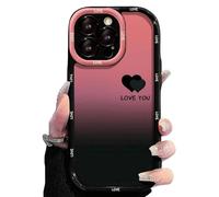 Genérico Fangcase Gradient Matte for iPhone Case, Love You & Lucky Smiley Designs, Anti-Scratch Shockproof Protective Cases for iPhone 16/15/14/13/12 Pro MAX (15 Plus,A01) (13 ProMax,A01)