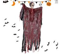 Genérico Fantasma Colgante de Halloween - Decoración de calavera de terror espeluznante - Fantasma colgante de horror de Gasa sangrienta para decoraciones de halloween, accesorio de hogar embrujado