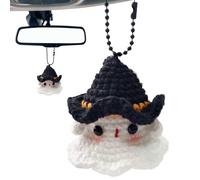 Genérico Fantasma de Ganchillo Positivo 6.5x5.5 cm | Juguete de Punto de Lana Suave | Fantasma de Apoyo Emocional único | Accesorio Creativo Oficina Colegio Coche | Regalo Amistoso