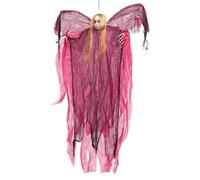 Generico Fantasmas de Halloween - Adorno fantasma rojo fantasma fantasma rojo activado por voz con LED adornos de Halloween con LED para fiestas, interiores y exteriores