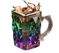 Generico Fantasy Book Mug | Mystery Code Lock Book Mug Ceramic Drinkware | Reading Coffee Cup For Hot Cold Drinks Beverages Wine Leche Water Milk Hot Cocoa