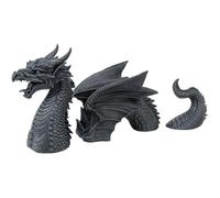 Genérico Fantasy Dragon Ornament - Gothic Resin Display Figure, Mythical Creature Sculpture Piece, Artistic Decorative Craft Item, Exterior Interior Accent Decoration | Home Theme Enhancement Area,