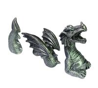 Genérico Fantasy Dragon Ornament - Gothic Resin Display Figure, Mythical Creature Sculpture Piece, Artistic Decorative Craft Item, Exterior Interior Accent Decoration | Home Theme Enhancement Area,