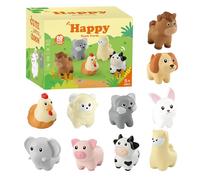 Genérico Farm Matching Toy, Soft Animal Puzzle Set, Early Learning Fine Motor Skill Toy, Compact Sensory Match Game, Ideal para niños, Aged 3+, Living Room, Preschool and Playroom