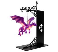 Genérico Farol Estantería Decoración Vintage LED con Dragón Flotante