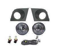 Genérico Faros Antiniebla Luces Antiniebla LED Halógenas Cubierta Luz Marco Cableado Rejilla Interruptor Arnés Para Tiida Para Latio 2005-2008 Piloto Antiniebla Posterior(LED 1Set)