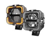 Genérico Faros Delanteros Barra De Luz LED Obra, Lámpara Led Ámbar DRL 12v, Foco Conducción Para Camioneta Respaldo Todoterreno, Motor Coche, SUV, ATV Juego de faros(1pair B with Wire)