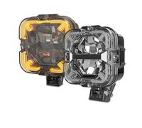 Genérico Faros Delanteros Barra De Luz LED Obra, Lámpara Led Ámbar DRL 12v, Foco Conducción Para Camioneta Respaldo Todoterreno, Motor Coche, SUV, ATV Juego de faros(1pair A with Wire)