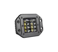 Genérico Faros Delanteros Barra De Luz LED Obra Montaje Empotrado 2x 5 todoterreno 12V 24V 40W Luces Con Haz Puntual Para Coche Camión Atv Faro Juego de faros(1pcs 40W flush mount)