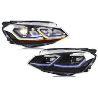 Genérico Faros Delanteros Con Intermitentes Secuenciales Para VW Para Golf 7 MK7 VII 2013-2017 Antiniebla