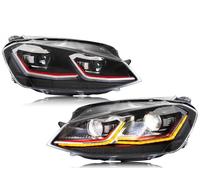 Genérico Faros Delanteros Con Intermitentes Secuenciales Para VW Para Golf 7 MK7 VII 2013-2017 Señal