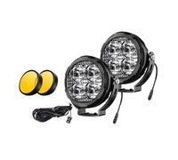 Genérico Faros Delanteros HL 3 Pulgadas Blanco Amarillo LED Spot Trabajo Conducción Luz Antiniebla SUV Uso Todoterreno UTV Camión Autobús 12 V-80 V Juego de faros