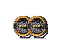 Genérico Faros Delanteros Luces Conducción Led Duales Para Camión DRL Todoterreno SUV, Barra Luz LED Obra, Faros Delanteros, Luces Circulación 24V Juego de faros(2PCS 9inch Light)