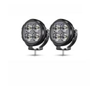 Genérico Faros Delanteros Luz LED Trabajo Redonda 4,5 Pulgadas Juego Cables, Foco 6500K Para Lámparas Conducción Vehículos Todoterreno UTV 12-80V Juego de faros(3.5inch and Wire Set)
