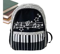 Genérico Fashion Backpacks Piano Print Capacity School Work Bookbag