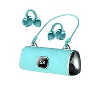 Genérico Fashionable Clip-On Wireless Headphones, X22 Fashionable Clips on Wireless Headphones, Handbag-Style Bluetooth 6.0 Ear Clip Earbuds Headphone for Workout, Travel & Commuting (Blue)
