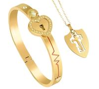 Genérico Fashionable Heart Wristband - Love Bracelets For Couples | Heart Projection Relationship Bracelet For Wedding Dating Formal Office Party Gathering Travel Commuting