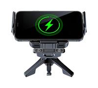 Genérico Fast Charging Car Mount, 90Degree Rotatable Phone Holder, Adjustable Base with Foldable Arm, Sturdy Dashboard Mobile Stand, Vehicle Accessory with Secure Grip, Travel Mount for Sedans & SUVs