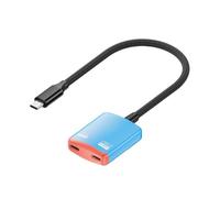 Genérico Fast Data Type-C Converter, Ultra HD Display Adapter, Audio Output with Feature, Game Display Cable with Wide Compatibility, Screen with Sleek Design, Type-C Adapter for Bedroom Dorm