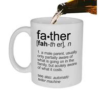 Generico Father's Day Coffee Mugs - 350 ml Ceramic Drinking Cups, High Temperature Resistant Mugs, Dad Themed Drinkware, Ceramic Cups | For Hot Coffee Tea