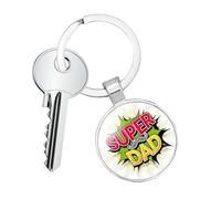 Generico Father's Day Keychain Present - Dad Keychain Present, Best Dad Idea From Daughter Son Kids For Birthday Christmas Valentine's Day, Encouragement Keyring Present For Men And Boys, multicolor