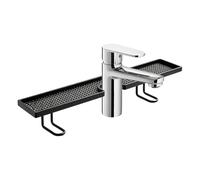Genérico Faucet Rack U, U Shape Faucet Sponge Rack, Kitchen Sink Organizer, Over Sink Storage with Drain Tray, Stable Support,Compatible with Most Kitchen and Bathroom Faucets