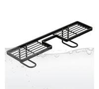Genérico Faucet Storage Rack - Matte Finished Metal, Clamp On Mechanism, Open Wire Structure, Adjustable Ring | Space Saving Overhead Sponge Shelf Unit For Apartment Lavatory Wash Basin Areas