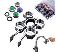 Genérico Faucet Wrench, Guitar Removal Key, Spout Aerator Tool, Textured Grip, Easy Installation Plumbing Set, Home Repair Hardware, Sink Angle Valve Metal