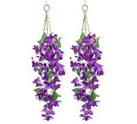 Generico Faux Flowers - Artificial Greenery Garden Decor,2-Piece Fake Plant Flowers For Porch - For Living Room Bedroom Kitchen Bathroom Office Desk Shelf Garden Yard