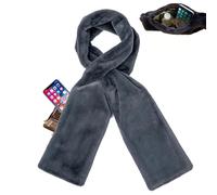 Genérico Faux Fur Scarf with Hidden Zipper Pocket, Faux Fur Scarf with Zipper Pocket, for Hands-Free Storage Phone, Valuables (#2)