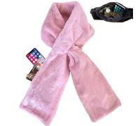 Genérico Faux Fur Scarf with Hidden Zipper Pocket, Faux Fur Scarf with Zipper Pocket, for Hands-Free Storage Phone, Valuables (#1)